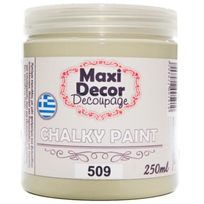 Χρώμα Κιμωλίας 250ml Maxi Decor Chalky 509 Λαδί_CH509250